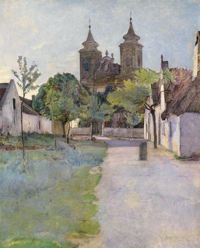 View of a Church Forecourt by Wilhelm Bernatzik